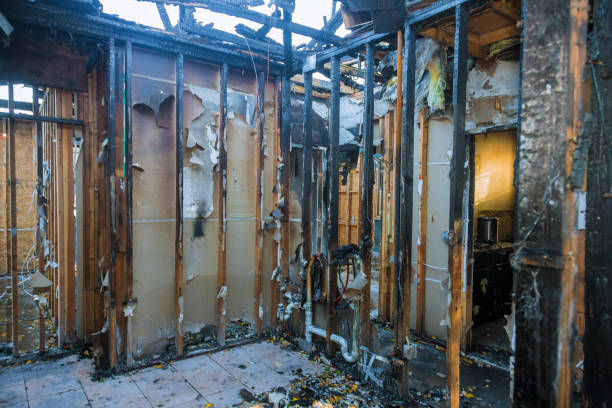 Professional Emergency Fire Cleanup technician working in Glen Gardner, NJ
